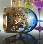 SECOLOVENTESIMO - Kelk (6) - Gold n color Crystal Goblet -, Antiek en Kunst