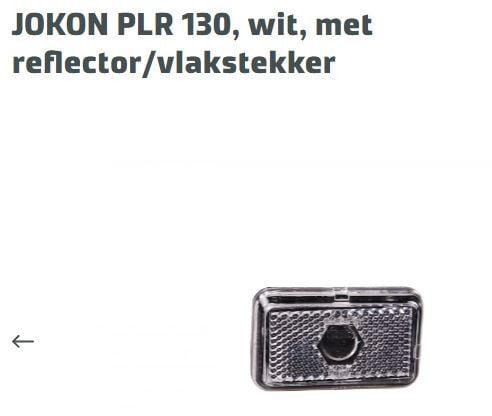 Jokon Jokon PLR 130 wit reflector/vlakstekker, Auto diversen, Aanhangwagen-onderdelen, Ophalen of Verzenden