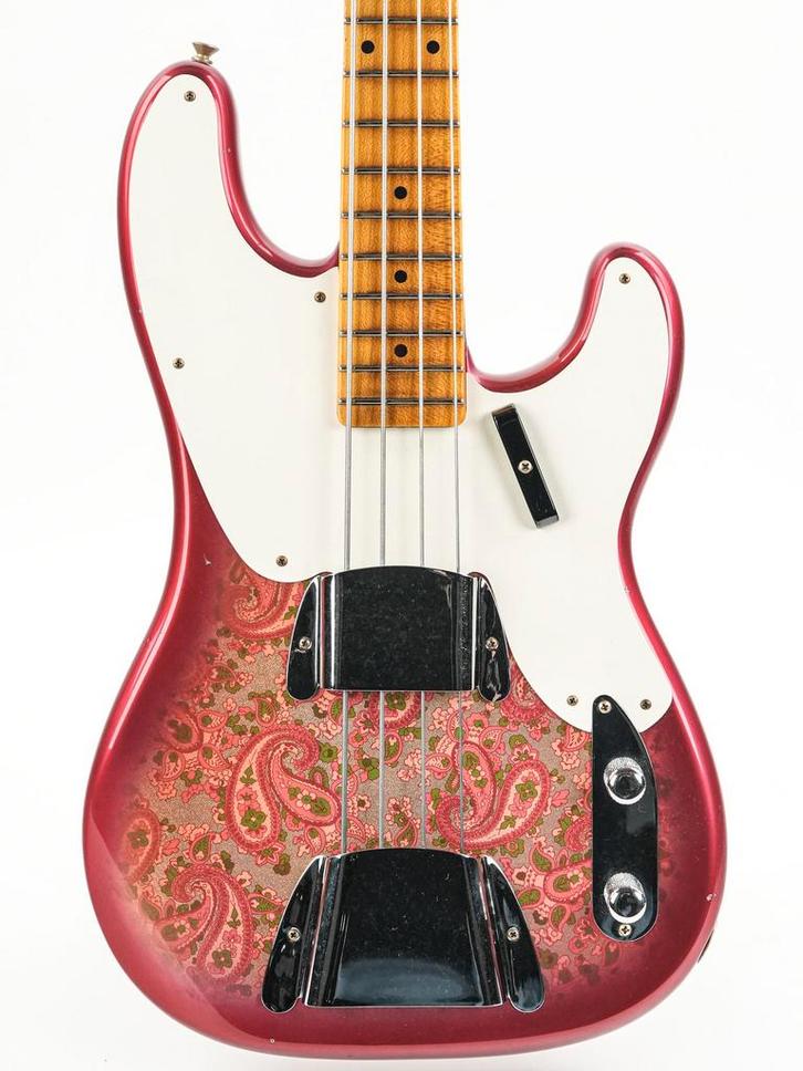 Fender Custom Shop LTD Edition Pink Paisley 54 Precision..., Muziek en Instrumenten, Snaarinstrumenten | Gitaren | Bas, Elektrisch
