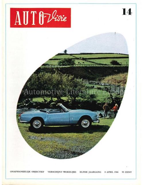 1966 AUTOVISIE MAGAZINE 14 NEDERLANDS, Boeken, Auto's | Folders en Tijdschriften