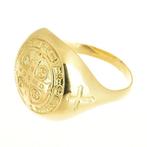 Ring met amulet - 14 karaat Geel goud, Sieraden, Tassen en Uiterlijk, Antieke sieraden