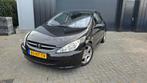 Peugeot 307 2.0 16V Gentry 5DR 2004 Zwart, Auto's, Voorwielaandrijving, Gebruikt, Zwart, Zwart