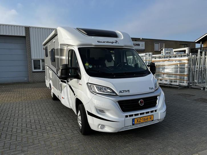 3 x Sunlight T66 2019 Halfautomaat 6-traps Active-uitvoering, Caravans en Kamperen, Campers, Cassettetoilet, Afzuigkap, Audio installatie