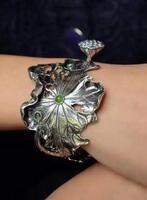 Quartz - Zilver - Armband - Armband 925 bloem