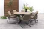 Taste Albano/GI Edison Ovale 6-delige Tuinset - 220 x 115, Verzenden, Nieuw, Rvs, Tuinset