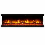 Driezijdige sfeerhaard met verwarming Mallorca - 152cm, Ophalen of Verzenden, Nieuw, Vrijstaande haard, Elektrische haard