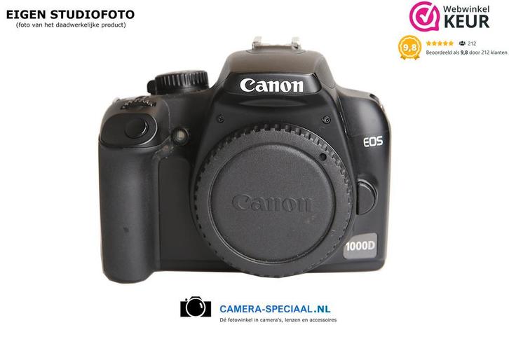 Canon EOS 1000D digitale camera (4.923 clicks) met garantie, Audio, Tv en Foto, Fotocamera's Digitaal, Spiegelreflex, Zo goed als nieuw