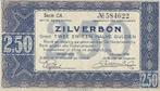 Zilverbon 2,5 gulden 1938 Prachtig, Postzegels en Munten, Bankbiljetten | Nederland, Verzenden
