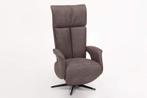 Relaxfauteuil Uitgeest - relaxfauteuils - Taupe, Huis en Inrichting, Stoelen, Nieuw, Stof