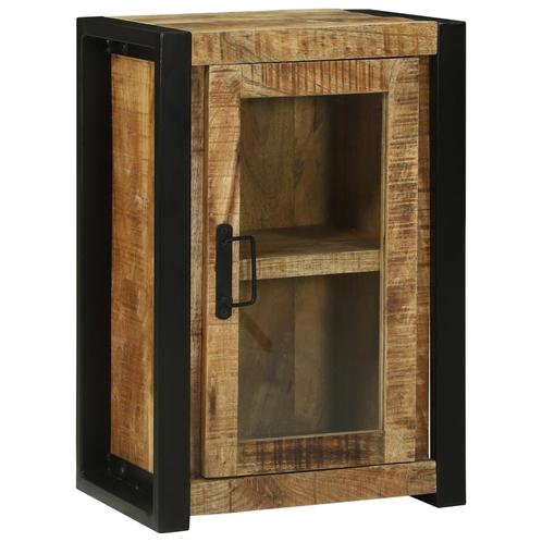 vidaXL Badkamer Wandkast 40x30x60 cm Massief Ruw Mango, Huis en Inrichting, Badkamer | Badkamermeubels, Nieuw, Verzenden
