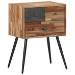 vidaXL Nachtkastje 47x31,5x60 cm massief teakhout, Verzenden, Nieuw, Hout