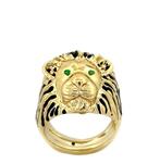 Zonder Minimumprijs - Lion Ring - 2.2 grams - 18 Kt - Ring -