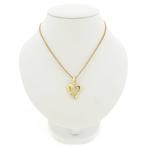 9 Krt. Abstracte hanger met diamant | 0,01 ct., Sieraden, Tassen en Uiterlijk, Antieke sieraden, Ophalen of Verzenden, Goud, Met edelsteen