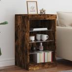 vidaXL Dressoir met LED-verlichting 41x37x67 cm gerookt, Minder dan 50 cm, Verzenden, Nieuw, 25 tot 50 cm