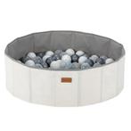 Ballenbak - diameter 80 cm - 90 ballen - offwhite en zilver, Nieuw, Verzenden