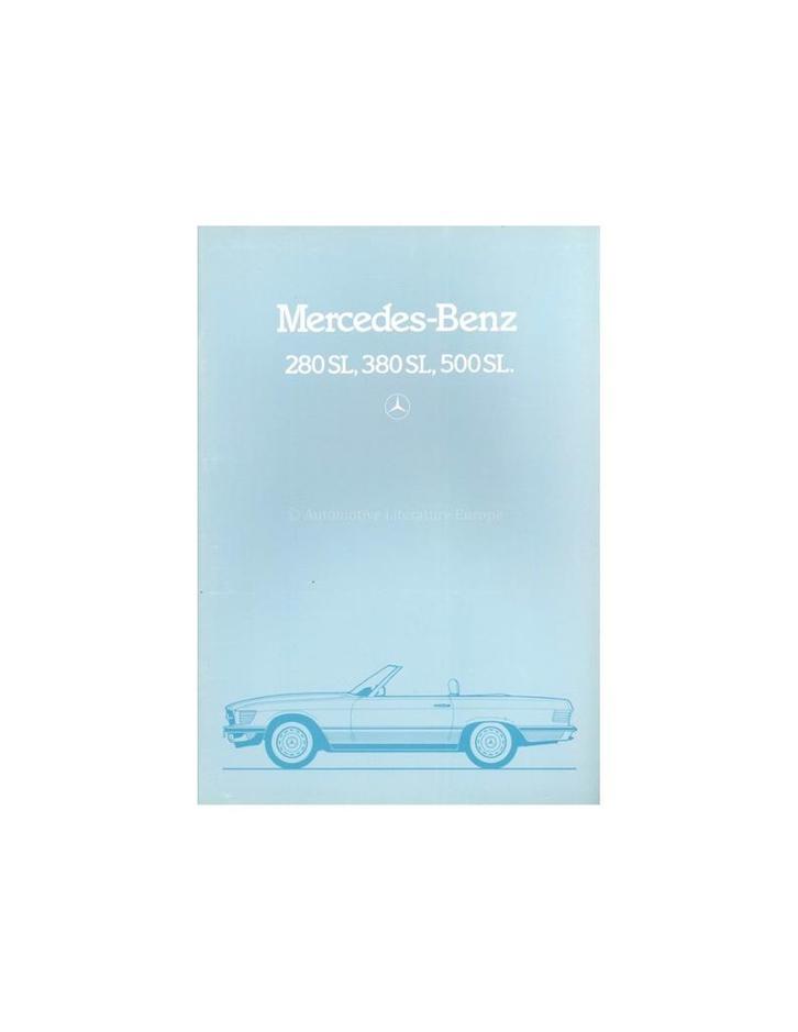 1981 MERCEDES BENZ SL KLASSE BROCHURE NEDERLANDS, Boeken, Auto's | Folders en Tijdschriften