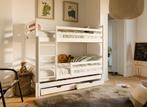 Stapelbed met Lade Luuk - 3-persoons - 90 x 200 - Wit, Kinderen en Baby's, Kinderkamer | Stapelbedden en Hoogslapers, Verzenden