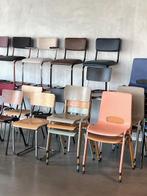 Retro sledestoelen nieuw eetkamerstoelen kantinestoelen, Gebruikt, Overige kleuren, Ophalen of Verzenden, Metaal