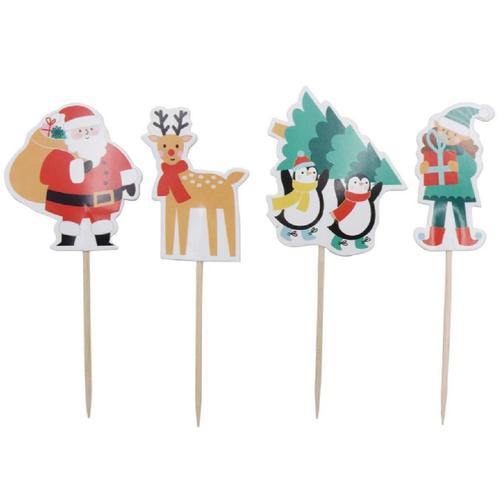 PME Taartprikkers Kerstman 24st., Hobby en Vrije tijd, Taarten en Cupcakes maken, Nieuw, Verzenden