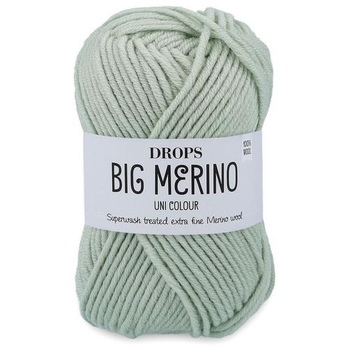 DROPS Big Merino Uni Colour - 25 pistache ijs - Wol Garen, Hobby en Vrije tijd, Breien en Haken, Ophalen of Verzenden