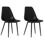 Zwarte Eetkamerstoelen Set - Retourdeal - Comfortabel!, Twee, Zwart, Nieuw, Ophalen of Verzenden