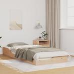 vidaXL Bedframe Bruin 80 x 220 cm Massief grenenhout, Verzenden, Nieuw, Beige, Hout