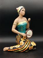 Ronzan - Beeldje - Ragazza Hawaiana (H. 31 cm) - Geglazuurde, Antiek en Kunst, Antiek | Glas en Kristal