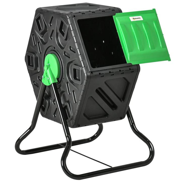 TRUUSK 65 Liter Draaibare Composter - Kunststof - Weerbesten, Tuin en Terras, Overige Tuin en Terras, Nieuw, Verzenden