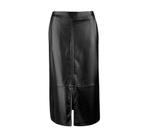 Milano Italy • zwarte faux leather rok • S, Verzenden, Zwart, Maat 36 (S), Milano Italy