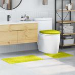 vidaXL Antislip Badmat Set 3 pcs Groen PP, Huis en Inrichting, Verzenden, Nieuw, Groen