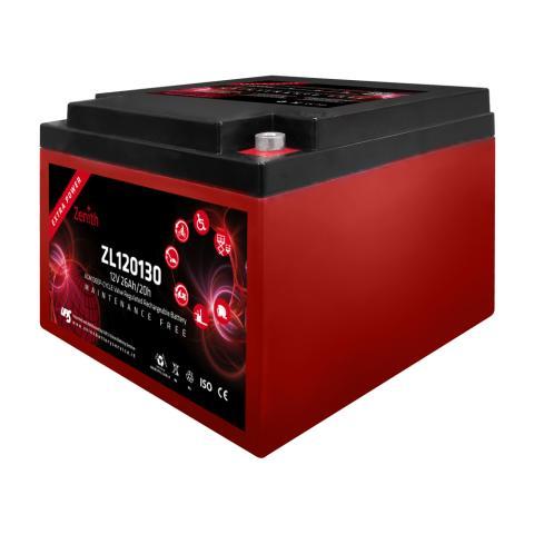 Zenith AGM Deep Cycle accu | ZL120130 | 12V 26Ah, Auto-onderdelen, Accu's en Toebehoren, Ophalen of Verzenden