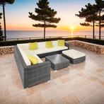 Wicker loungeset met aluminium frame Marbella - grijs, Tuin en Terras, Verzenden, Nieuw