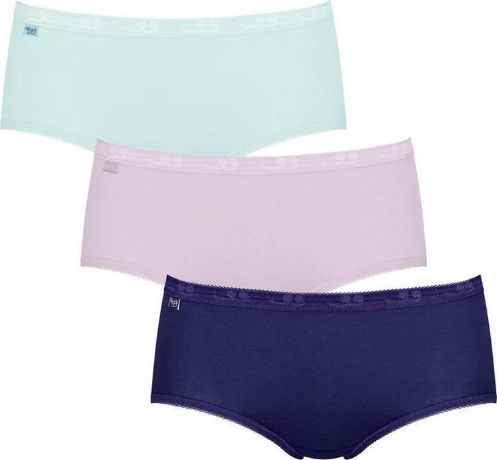 Sloggi - Maat 44-46 Dames Basic+ 3Pack Midi Onderbroek Dames, Kleding | Dames, Ondergoed en Lingerie, Verzenden