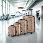 Kofferset 4-delig met harde schaal - champagne, Verzenden, Nieuw