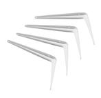 Set van 24 metalen plankendragers (type 2, 15x20 cm, wit), Doe-het-zelf en Verbouw, Ophalen of Verzenden, Nieuw