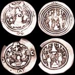 Sassaniedische Rijk Drachm Set of two silver drachmas.