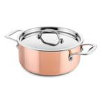 Ducq Koperen Lage Kookpan - 20 cm, Huis en Inrichting, Keuken | Potten en Pannen, Verzenden, Nieuw