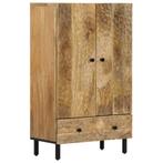 vidaXL buffetkast 60x33x100 cm massief mangohout, Verzenden, 100 tot 150 cm, Nieuw, 50 tot 100 cm
