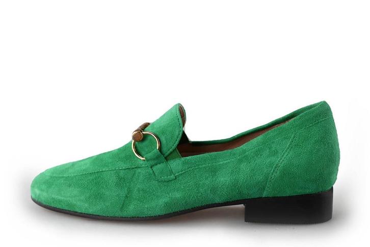 Linea Zeta Instappers in maat 37 Groen | 10% korting, Kleding | Dames, Schoenen, Groen, Zo goed als nieuw, Instappers, Verzenden