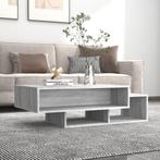 vidaXL Salontafel 105x55x32 cm bewerkt hout grijs sonoma, 100 tot 150 cm, Verzenden, Nieuw, 50 tot 100 cm