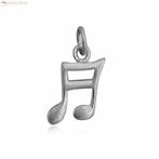 Zilveren muzieknoot kettinghanger, Sieraden, Tassen en Uiterlijk, Verzenden, Nieuw, Zilver