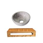 Sani Royal Tundra Grey Marmer Fonteinkom met, Tuin en Terras, Nieuw