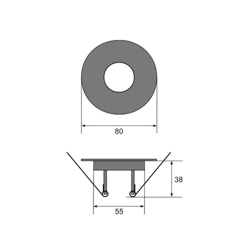 Inbouwspot Häsler Blanes Incl. Fase Aansnijding Dimbaar 8 cm, Doe-het-zelf en Verbouw, Sanitair, Ophalen of Verzenden