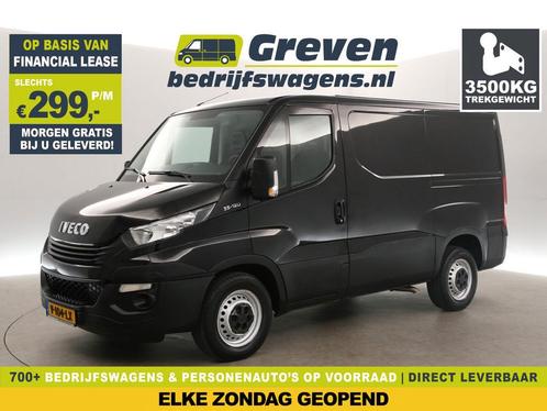 Iveco Daily 2.3 300 L1H1 3500KG Trekgew. Trekh Airco €299pm, Auto's, Bestelauto's, Handgeschakeld, Diesel, Zwart, Iveco, Verzenden