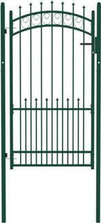 Groene Poort met Speerpunten | Tweedekansje - Topdeal!, Ophalen of Verzenden, Nieuw, IJzer, Tuinhek