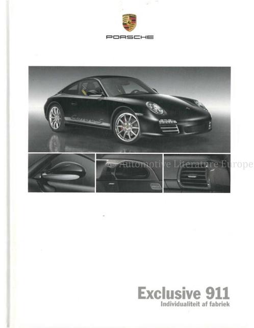2009 PORSCHE 911 EXCLUSIVE HARDCOVER BROCHURE NEDERLANDS, Boeken, Auto's | Folders en Tijdschriften, Porsche
