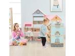 Costway Poppenhuis - 3 Verdiepingen met 42 Accessoires - 107, Verzenden, Nieuw