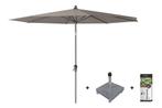 Platinum Riva parasol 3 m. rond - Premium - Havanna + voet +, Tuin en Terras, Tuinsets en Loungesets, Verzenden, Nieuw, Overige materialen