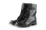 Linea Zeta Veterboots in maat 38 Zwart | 10% extra korting, Kleding | Dames, Schoenen, Verzenden, Zwart, Overige typen, Zo goed als nieuw
