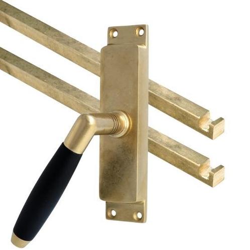 Kruk-espagnolet Ton Model links messing Antiek Inclusief 2, Doe-het-zelf en Verbouw, Hang- en Sluitwerk